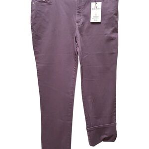 Gloria Vanderbilt Amanda Purple Pants Size 14